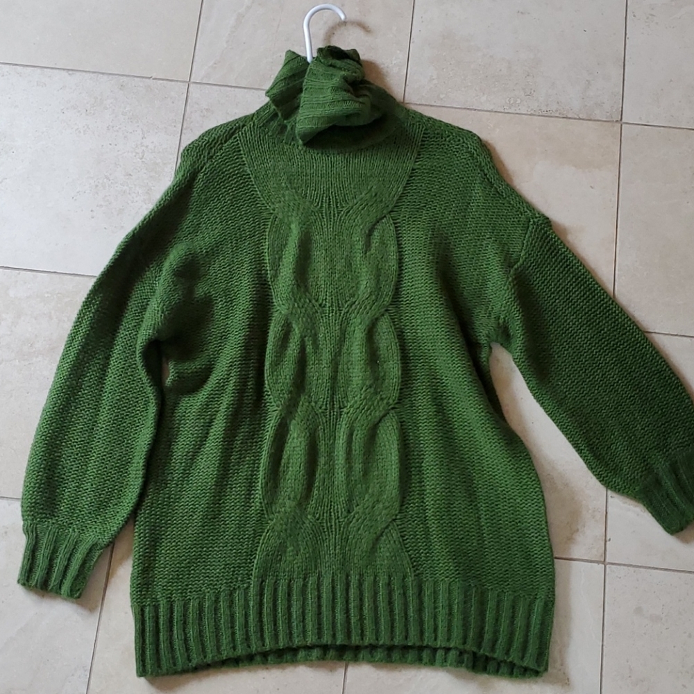 Green Knit Sweater